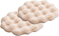 SHENGOCASE 2-Pack 20" Beige Round Faux Rabbit Fur Pet Cat Dog Bed Cushion Pad Mat, Cat Tree Tower Replacement Cushion Pad for Carrier House Cage Crate Kennel Furniture