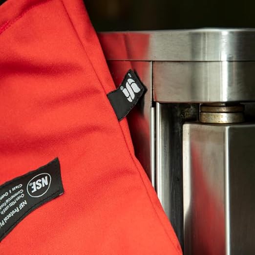 San Jamar CTC15 Cool Touch Conventional Oven Mitt Heat Protection up to 500° F, 15" Length, Red