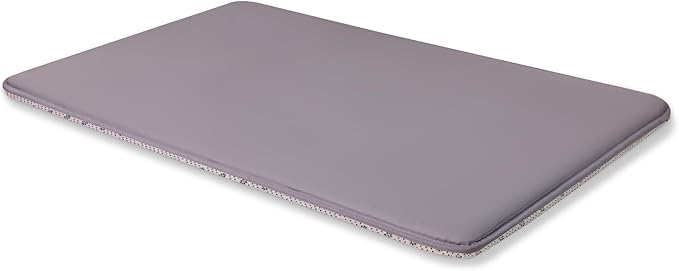 WAYIMPRESS Dog Crate Pad Mat, Waterproof Kennel Cage Mat, Cooling Pet Bed for Small Medium Dogs, Outdoor Pet Bed with High Resilience Foam,Wipe Clean & Easy Rinse, Anti Slip 30 inch Graphite Grey