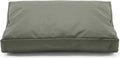 Dalema Dog Bed Cover,Waterproof Tough Plastic DIY Pet Bed Cover,Non Stick Hair Easy to Clean Rectangular Fillable Dog Bed Covers with Zipper(Greyish Green,36" L x 27" W x 4" Th,Cover Only)
