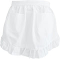 CRB Fashion Waist Apron Kitchen Cooking Restaurant Cotton Bistro Half Aprons with Pockets For Woman