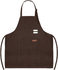 Vinchef New Soft Canvas Apron, Adjustable Neck Strap, Large Pocket, Unisex Kitchen Apron, Cooking Aprons for Women and Men