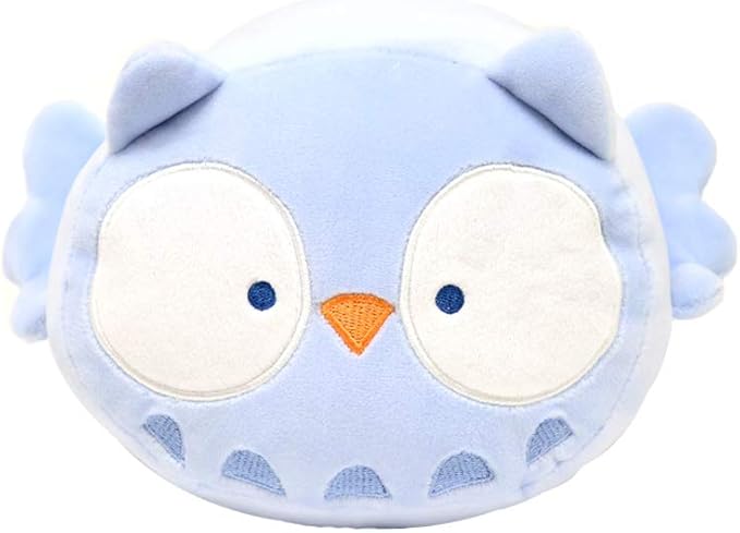 Anirollz Stuffed Animal Plush Toy – 10" Medium Plush Doll | Soft, Squishy, Cute, Comfort, Safe | Birthday Gift Pillow with Cute Character Blue Owl Owlyroll