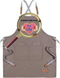 YOWESHOP Personlized Chef Apron Cross Back Apron with Adjustable Straps Canvas Embroidered & Printing
