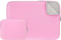 RAINYEAR 13 Inch Laptop Sleeve Case with Accessories Pouch, Compatible with 13.3" MacBook Air/Pro M1 M2 M3 M4 A3240 A3113 A2681 A2337 A1932 A2179 A2338 A1706 A1708 A2159 (Pink, Upgraded Version)