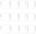 Eilyliafe 12 Pieces Clear Cosmetic Bag, PVC Waterproof Makeup Bags with Zipper, TSA Approved Toiletry Bag for Travel, Transparent Pouches Organizer Storage for Men and Women (White, Small)