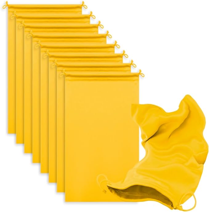 MtuxuYR Microfiber Drawstring Bags, Multi-Size Soft Protective Pouches for Shoes, Ski Goggles, Sunglasses, Handbags & Camera Lenses