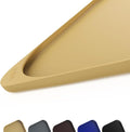 Smilool Silicone Pet Food Mat with Raised Edge for Food and Water Bowl, Dog Feeding Mats, Cat Food Trays for Floor Waterproof, Rubber Tray for Dogs and Cats, 17 x 12 x 0.7 Beige