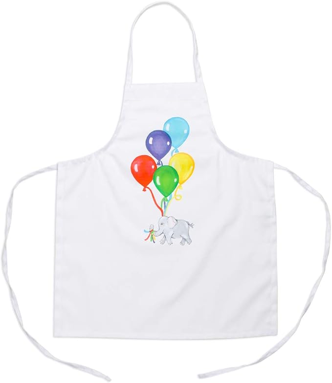 6 Pack - Kids Apron with Balloon Design, Medium Bib