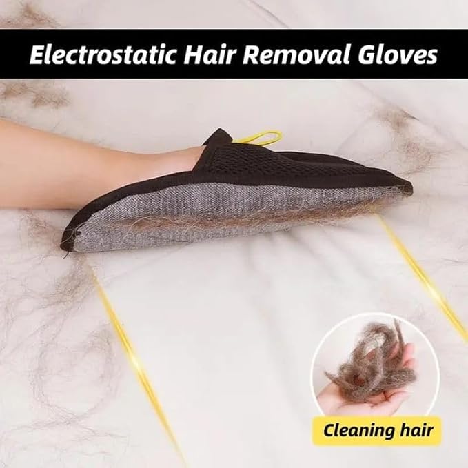 Unique Valley Pet Hair Removal Glove for Cats & Dogs, Upgraded Five-Finger Electrostatic Pet Hair Gloves, Reusable Magic Brush Pet Hair Remover Tool for Couch, Carpet, Car Seat