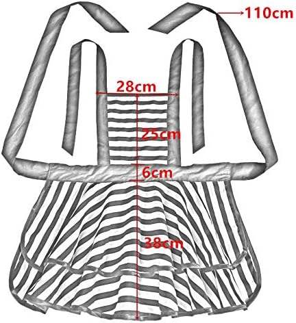 Hyzrz Halloween Costume Skull Skeleton Bones Featured Retro Aprons for Women Girls Cake Kitchen Cook Apron (Skull head)