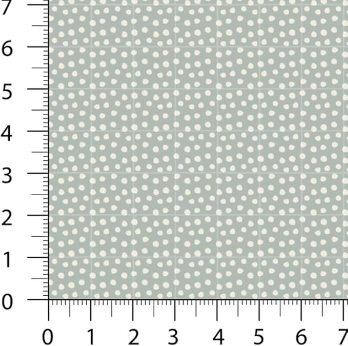 Patchwork Fabric Panel 100x155 cm, 100% Cotton Satin, 6 Coordinated Pastel Floral & Dot Patterns, Soft Peach Green Quilting & Sewing Fabric (Soft Pastels, 6pcs 50x50cm)