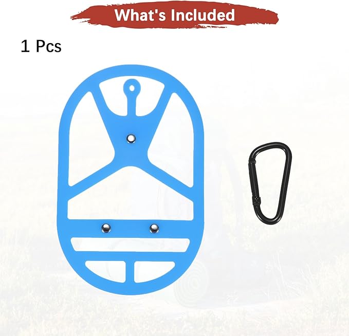 TIXIPEM Shoe Holster for Backpack [1SET] - Elastic Silicone Footwear Holder with Clip Use for Travel & Outdoors & Sports - [Sapphire Blue-XL] Hang Extra Shoes Cleats Boots