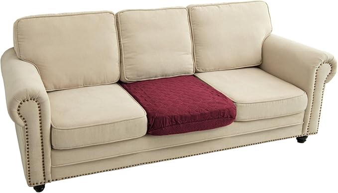 Nanbowang Waterproof Dog/Pillow Quilted Pet Bed Cover - Washable, Easy to Remove, Lovely Puppy/Cat Bed 32x40 Burgundy