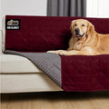 GORILLA GRIP Waterproof Couch Cover for Dogs, Gripped Slip Resistant Backing, Leak Proof Washable Dog Blanket Covers Sofa, Bed, Sectional, Crate, Car, RV Seats, Pet Puppy Essentials, 50x40 Burgandy