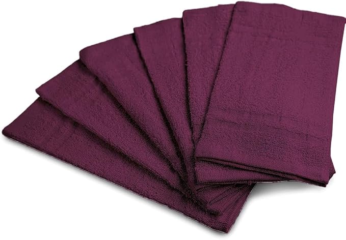 TOALLA 100% Cotton Washcloths - 60 Pack|400 GSM|Soft Face & Body Washcloths|Highly Absorbent|12 x 12 in|Purple