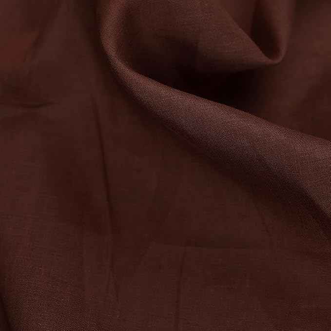 Japan Nature 100% Linen Fabric for Clothing, Home Decor, Pillow, Sofa, 55" Width, Craft by The Yard (Light Brown, 10 Yard)