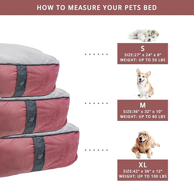 COZY ONE Mia Collection Self-Warming Oval Dog Bed - Ultra-Soft Plush Dream Pet Bed with Removable Velvet Cover - Cozy Dog Beds for Small Dogs (27x24x8 Inch, Pink) - Made in USA