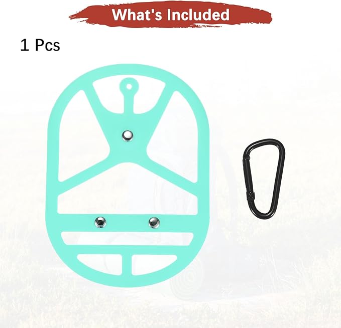 TIXIPEM Shoe Holster for Backpack [1SET] - Elastic Silicone Footwear Holder with Clip Use for Travel & Outdoors & Sports - [Cyan-Blue-M] Hang Extra Shoes Cleats Boots