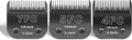 DODAER 7FC+5FC+4FC Black Detachable Pet Dog Grooming Clipper Stainless Steel Blades Set,Compatible with Andis,Oster A5,Wahl KM10 Series Clippers,3 Pack