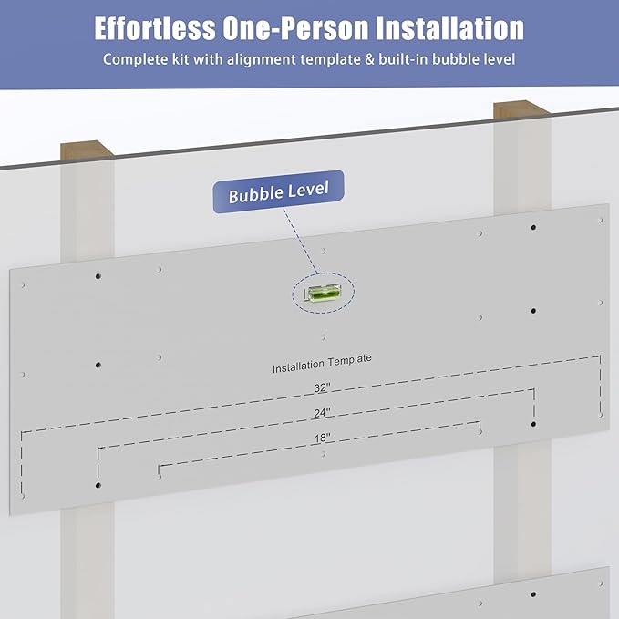 Jusgym 4-Pack 2x3ft Garage Shelving Wall Mounted, 2' x 3' Heavy Duty Garage Storage Shelves with Hooks, 800LB Capacity