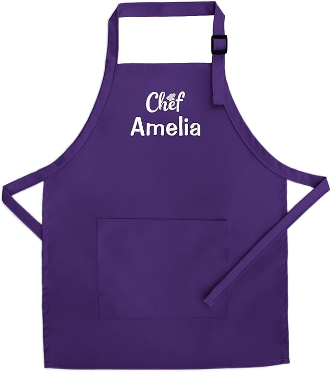 Personalized Kids Apron | Kid or Toddler Apron Sizes | Choice of Color and Thread