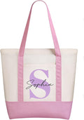 WACAR Custom Tote Bags with an External Pocket, Bulk Personalized Canvas Tote Bags, Reusable Grocery Bag for Beach, Daily Use