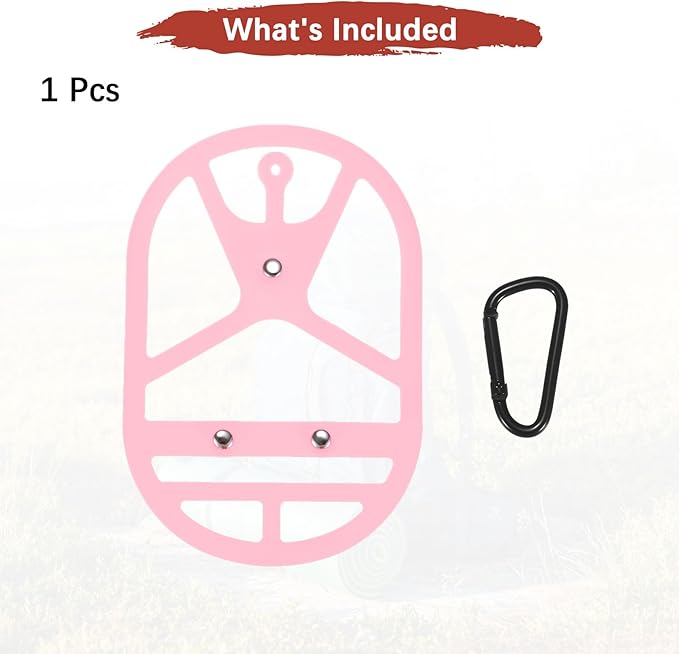 TIXIPEM Shoe Holster for Backpack [1SET] - Elastic Silicone Footwear Holder with Clip Use for Travel & Outdoors & Sports - [Pink-L] Hang Extra Shoes Cleats Boots