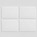 Peace Sleep Bedding Luxury Cotton Bath Mats Set of 4 – 20x32 Inches – 100% Ring-Spun Cotton, 650 GSM – Soft, Absorbent & Quick-Dry – Spa & Hotel Quality – Machine Washable – White