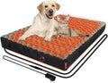 HyphessAda Heated Dog Bed with12V～24V Safe Voltage, Electric Heating Arthritis Orthopedic Dog Bed with Thickened Memory Foam, Heated Pet Bed with Waterproof Cover for Medium Dogs, Large Dogs (Large)