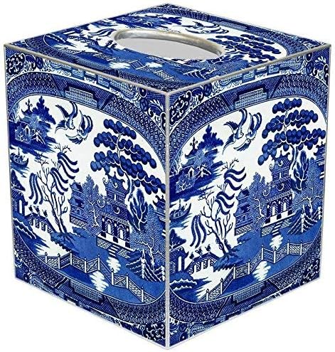 Blue Willow Tissue Box Cover