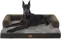 Casa Paw Orthopedic XXL Dog Beds, Waterproof Egg Crate Foam Big Pet Bed for All Breed Sized Dogs 53x42Inch, Washable Extra Large Dog Couch Bed with Removable Cover and Non-Slip Bottom, Dark Green