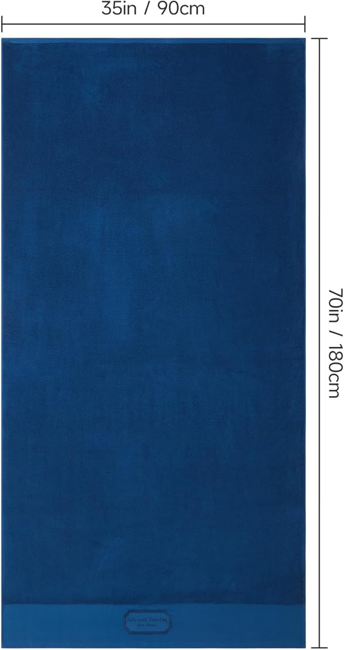 REDKISS 35"x70" Luxury Bath Sheets Towels Set of 2, 100% Cotton & 700 GSM,Ultra Soft & Highly Absorbent Bath Towels Set,Perfect for Bathroom,Spa and Hotel-Blue