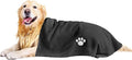 Puomue Microfiber Dog Towels for Drying Dogs, Super Absorbent and Soft Pet Towel, 40 Inch X 23.6 Inch, Perfect Dog Shower & Bath Supplies for Large, Medium or Small Dogs, Black