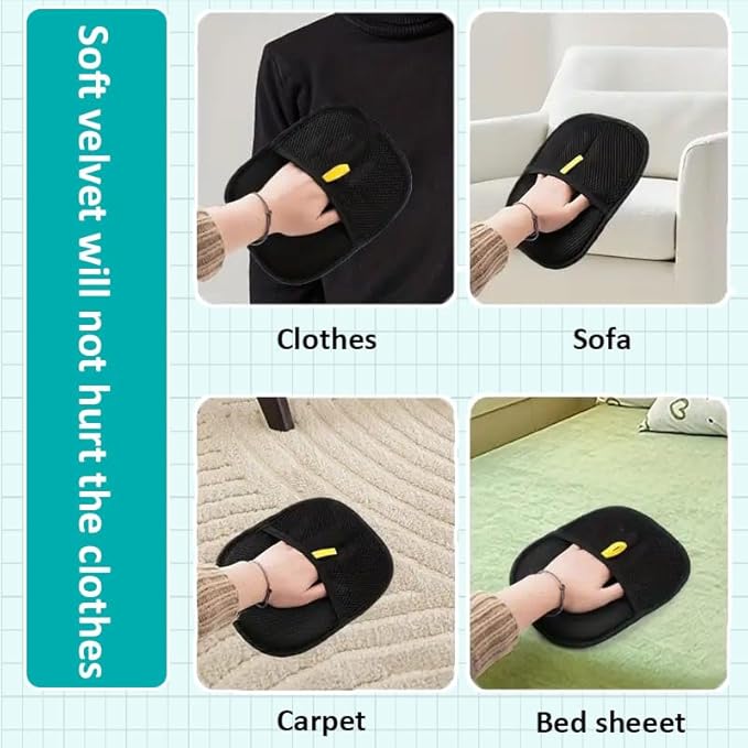2025 Upgrade Pet Hair Remover Electrostatic Gloves, Reusable Pet Hair Removal Glove for Cats & Dogs, Premium Cat & Dog Hair Remover Mitt for Couch Furniture Carpet Car Seat (1 pcs)