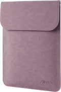 Allinside 13 inch Laptop Sleeve Case for with MacBook Air 13 2018–2025 (M2 A2681 M3 A3113 M4 A3240)/MacBook Pro 13 2016–2022 (A2251 A2289 A2338 M1 M2), PU Suede Leather Laptop Case Cover, Purple