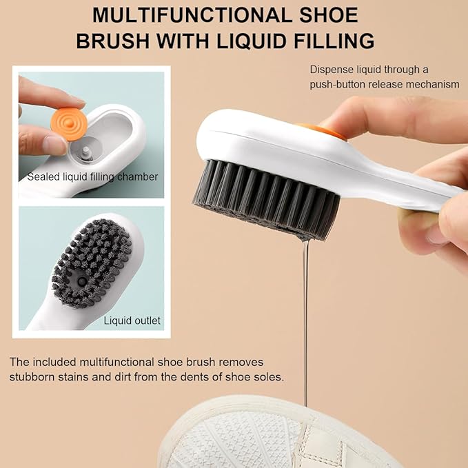 Shoe Washing Machine Bag,Mesh Shoe Washing Bag for Washing Machine - Large Size Fits various Shoes, Chenille Fabric Protection, Zipper Laundry Bag for Sneakers (2 Pcs) (Off White)