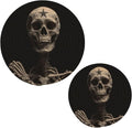 Boccsty Skull Trivets for Hot Pots and Pans Human Skeleton Pot Holders 2PCS Hot Pads Kitchen Pot Holder for Counter Table Countertop Farmhouse