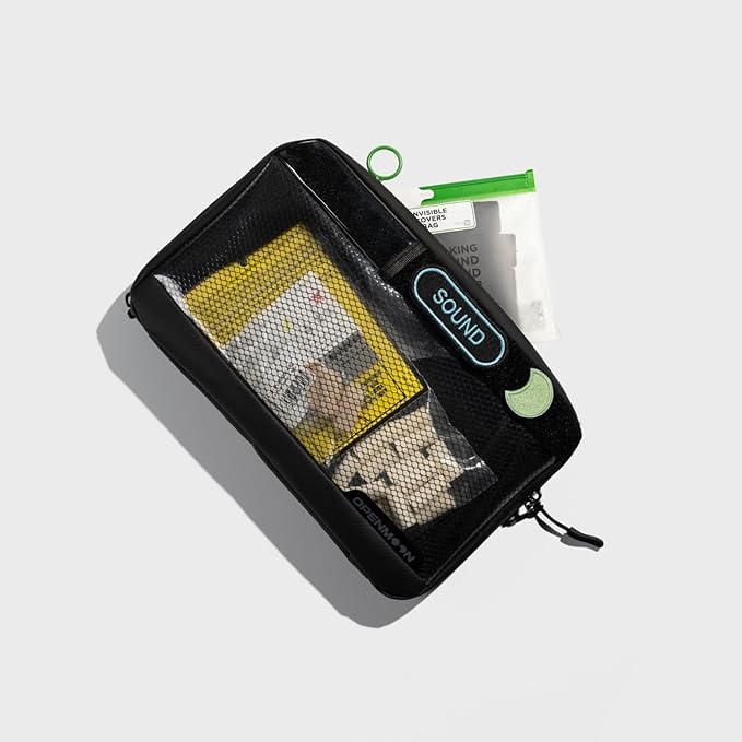 OPENMOON Translucent Storage Electronics & Camera Accessories Pouch - Cable Organizer Gear Accessories Pouch Travel Camera Essentials - S thick version