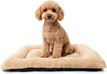 Small Dog Crate Pad 22 x 13 Washable Dog Beds for Extra Small Dogs, Fluffy Comfy Deluxe Plush XS Pet Bed for Kennel Soft Flat Puppy Kitten Cushion for Sleeping Anti-Slip,Light Brown