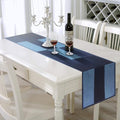 AAYU Denim Table Runner / Bed Runners 108" | Solid and Mixed Reversible 17-18 Inch X 108inches Premium Quality Perfect for Wedding, Parties Decor