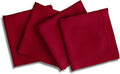 Solino Home Red Linen Napkins Set of 4-100% Pure Linen Double Hemstitch Dinner Napkins 20 x 20 Inch - Handcrafted and Machine Washable - Valentines, Winter