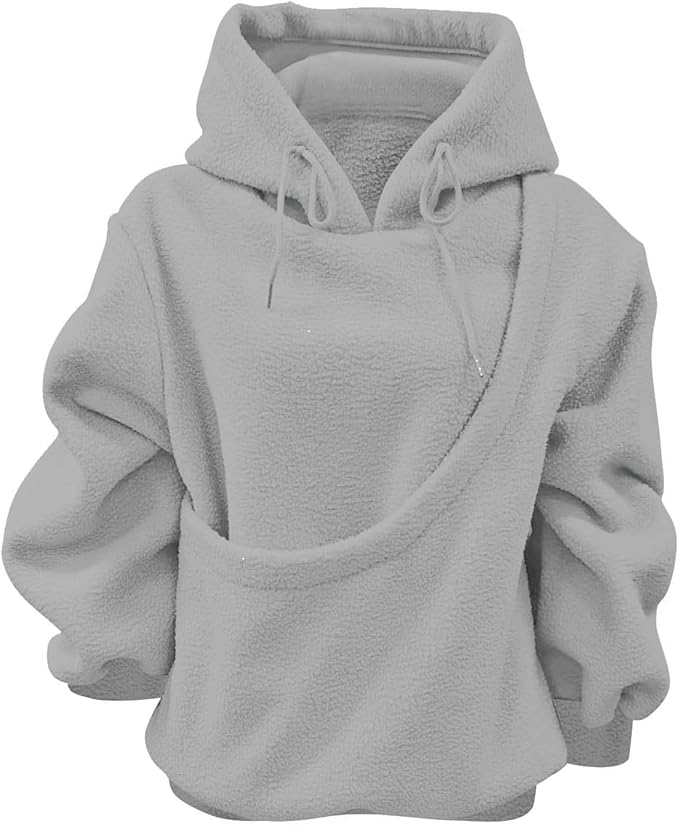 LBECLEY Hoodie with Dog Pouch Oversized Pet Hoodies Carrier Large Pocket Hooded Sweatshirt for Puppy Kitten Dogs Holder