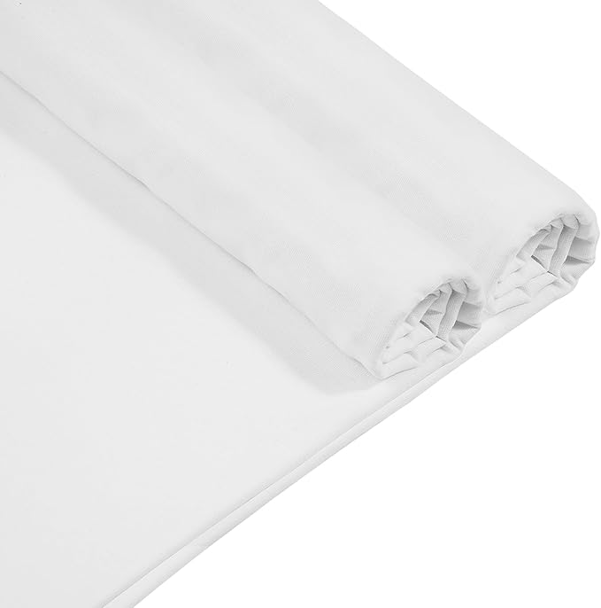 Zoblise 100% Cotton Muslin Fabric: 2 Yards x 59" Color Muslin, 100% Cotton Fabric, for Sewing Draping Material (White)