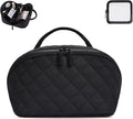 SXS LACONIC Makeup Bag,Quilted Puffer Cosmetic Bags,Travel Toiletry Bag for Women,Large Capacity Waterproof Make up Bag Set
