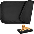 Waterproof Dog Bed Cover Replacement Washable, Easy to Clean, Pet Hair Resistant, Heavy Duty Oxford, Zipper Closure, Indoor/Outdoor Use, Fits 48 Inch Dog Crate - Extra Large XL - 47"x 29"x 4" - Black