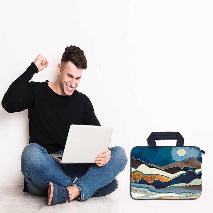 AMARY Laptop Sleeves 11.6" 12" Laptop Handle Bag Neoprene Notebook Carrying Pouch Chromebook Sleeves case Fit Apple MacBook Air HP DELL Lenovo Asus for Men Women (AMR12-10)