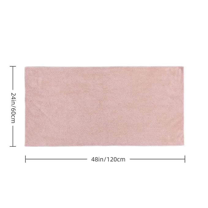 Laojbaba Microfiber Hair Towel Quick Dry Hair Towel Hair Drying Towels Suitable for All Kinds of Hair Ultra Absorbent Long and Thick Hair 24X48inch Dark Brown (1pcs)