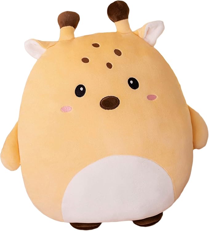 lannery Deer Plush Pillow, 16 inch, Cartoon Animals Toy for Room Decor, Birthday Valentine Day Gifts