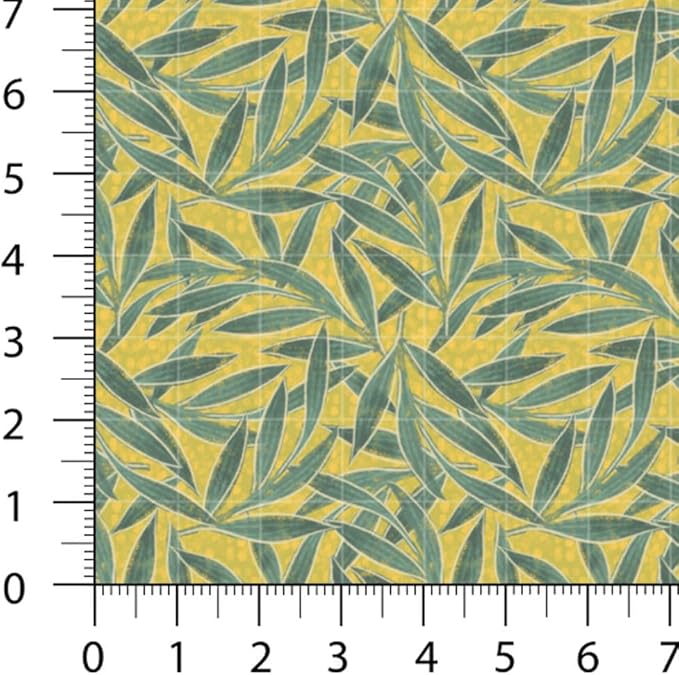 Tropical Patchwork Fabric Panel 100x155 cm – 100% Cotton Satin, 6 Coordinated Botanical & Bird Prints on One Continuous Sheet (Wild Tropics, 6pcs 50x50cm)
